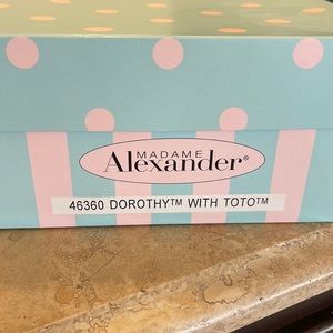 Madame Alexander-Dorothy with Toto Doll with stand